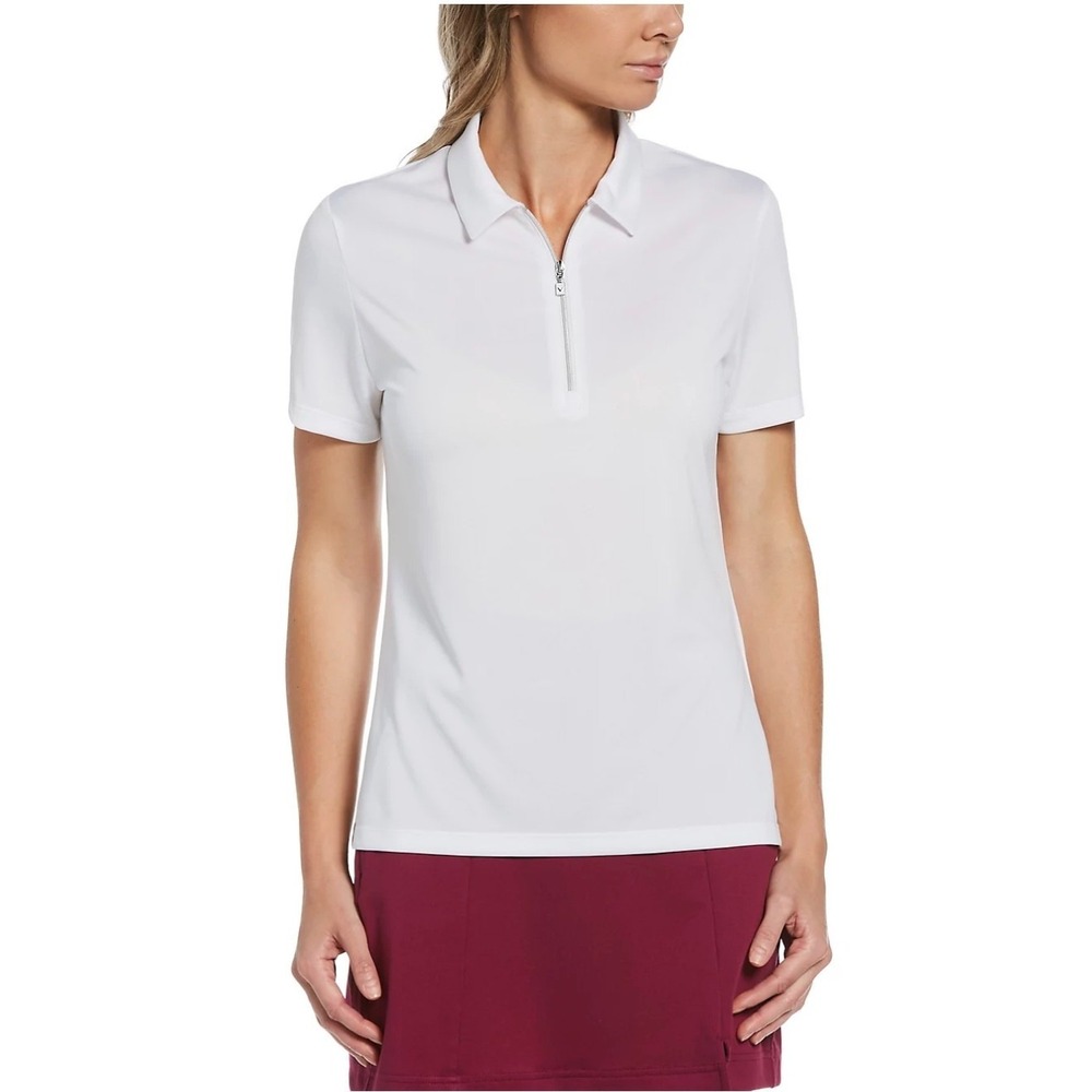 Callaway Opti-Dri Women's White Performance Golf‎ Polo Shirt XS Ladies Premium